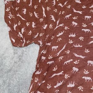 Cropped Knot Tied Shirt